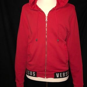 Versace Versus hooded zip up sweatshirt.